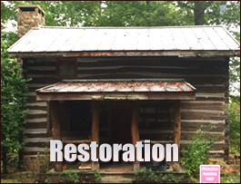 Historic Log Cabin Restoration  Penrose, North Carolina